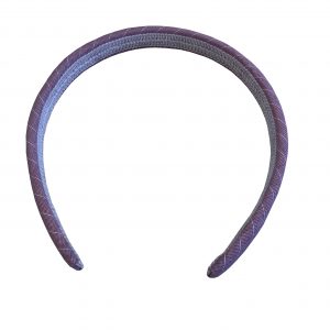 Headband - Burgundy/ White stripe