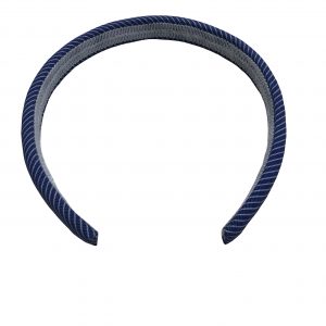 Headband - Royal/ White Stripe.
