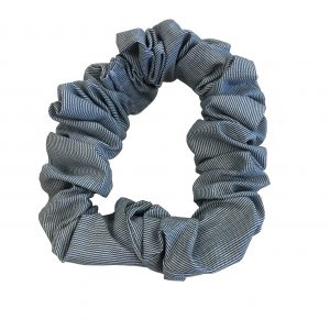 Scrunchie - Green/ White Stripe